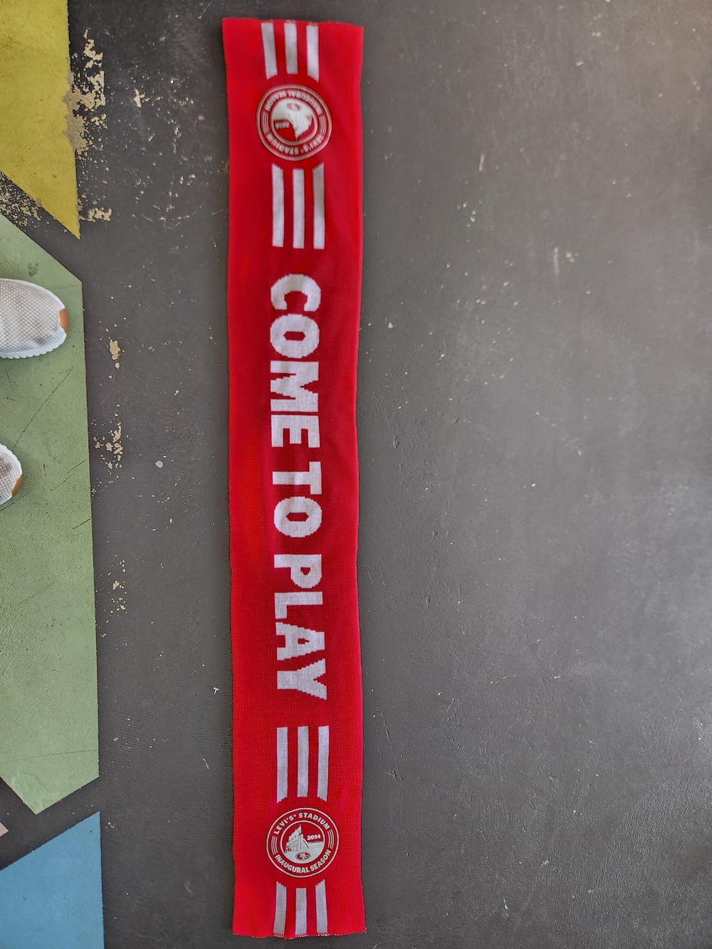 2014 Levi's Stadium Inaugural Season 'COME TO PLAY' Knit Scarf